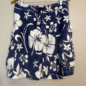 Sand n Sun Navy Floral men’s Board  Shorts medium